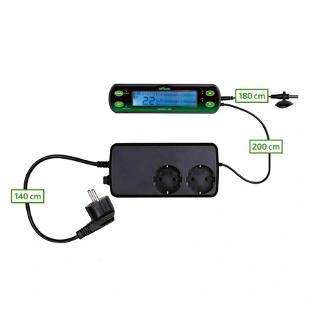 Termostato Digital Com 2 Circuitos Para Terrário E Aquário