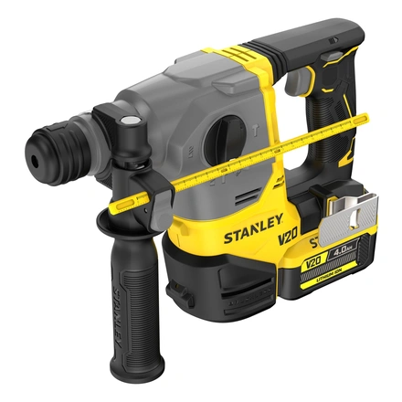 Martelo Perfurador SDS-Plus Compacto V20 BRUSHLESS 18 V 2,5 J com Bateria 4 Ah, Carregador e Mala PRO-STACK STANLEY SFMCH910M1T-QW