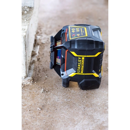 Nível laser VERMELHO rotativo com bateria de lítio recarregável. Alcance 60m (400m com detetor) FATMAX STANLEY FMHT77449-1