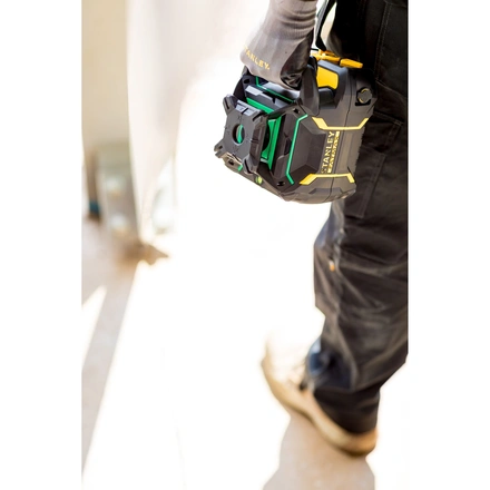 Nível laser VERDE rotativo com bateria de lítio recarregável. Alcance 60m (600m com detetor) FATMAX STANLEY FMHT77448-1