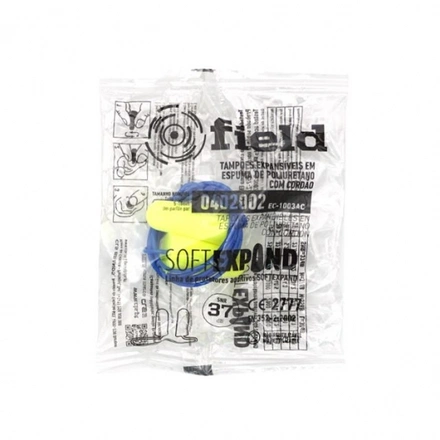 Tampão Auditivo Descartável Com Cordão SNR 37dB