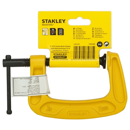 Grampo em C MAXSTEEL 75 mm STANLEY 0-83-033