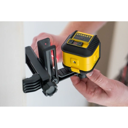 Nível laser VERMELHO em cruz CROSS90 com linha adicional de 90°. Alcance 12m STANLEY STHT77502-1