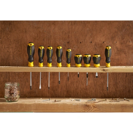 Conjunto - Jogo De 7 Chaves De Fendas Cushion Grip Stanley STHT16166-0