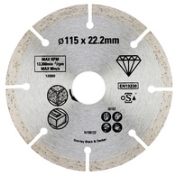 Disco de Diamante 115mm p/ Pedra Stanley STA38162-XJ