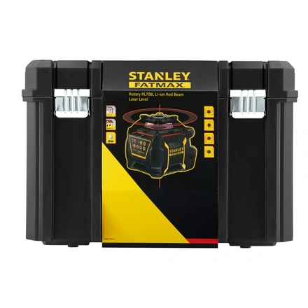 Nível laser VERMELHO rotativo com bateria de lítio recarregável. Alcance 60m (600m com detetor) FATMAX STANLEY FMHT77447-1