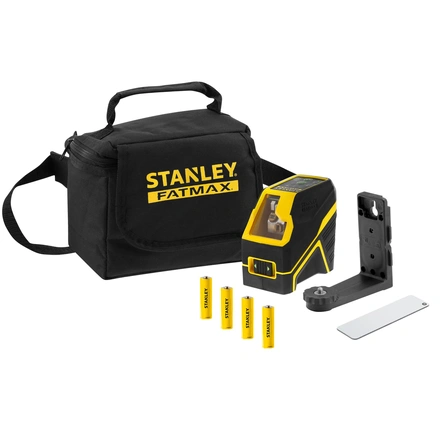 Nível laser VERDE em cruz com pilhas alcalinas. Alcance 20m (50m com detetor) FATMAX STANLEY FMHT77586-1