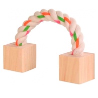 Corda Com Cubos Em Madeira