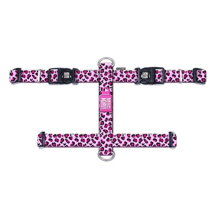 Max & Molly - Peitoral "Leopard Pink"
