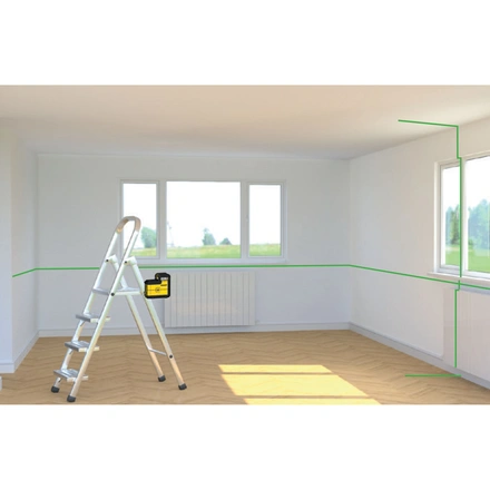 Nível laser VERDE de linhas 360° e linha vertical. Alcance 25m STANLEY STHT77594-1