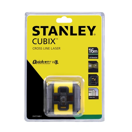 Nível laser VERDE em cruz CUBIX. Alcance 16m STANLEY STHT77499-1
