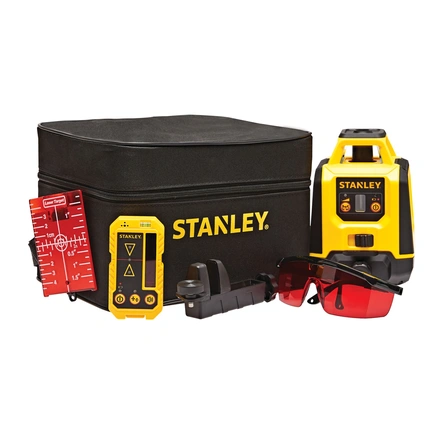 Nível laser VERMELHO rotativo. Alcance 30m (240m com detetor) STANLEY STHT77616-0