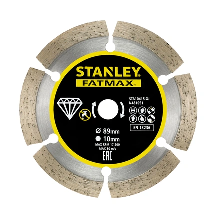 Disco de Diamante Segmento 89mm Stanley STA10415-XJ