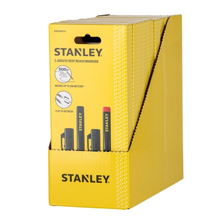 Twin Pack Marcadores de Tinta Petra e Vermelha STANLEY STHT47011-0