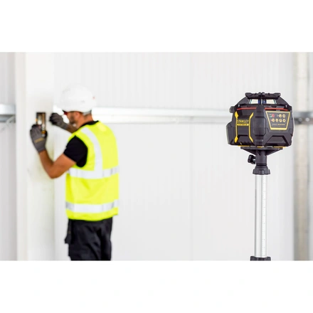 Nível laser VERMELHO rotativo com bateria de lítio recarregável. Alcance 60m (600m com detetor) FATMAX STANLEY FMHT77447-1