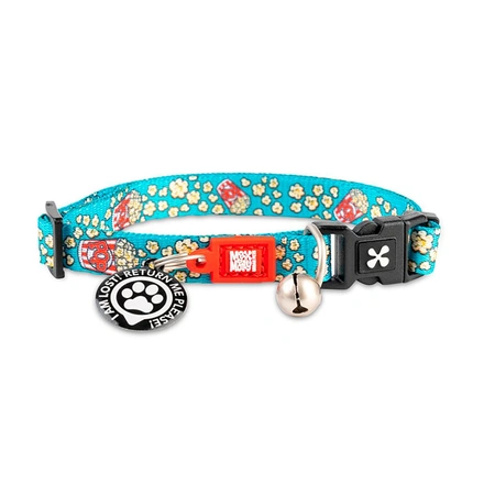 Max & Molly - Coleira Com Id Tag "Popcorn" Para Gato