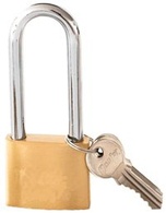 Cadeado Argola Alta Latão