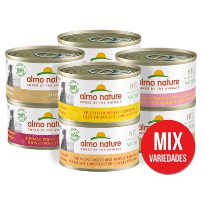 "Almo Nature" Hfc Dog Natural - Variedades Sortidas (24 Unidades)