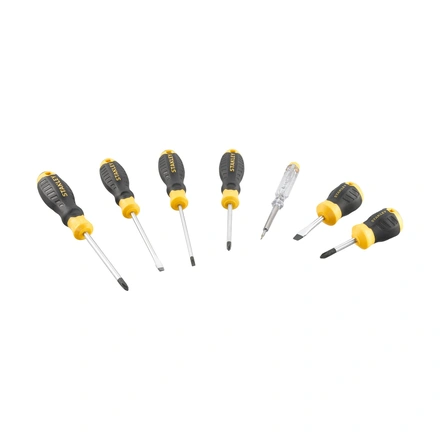 Conjunto - Jogo De 7 Chaves De Fendas Cushion Grip Stanley STHT16166-0
