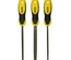 Conjunto de 3 Limas Bastarda 6"/150 mm - Redonda, Plana, Triangular STANLEY 0-22-445