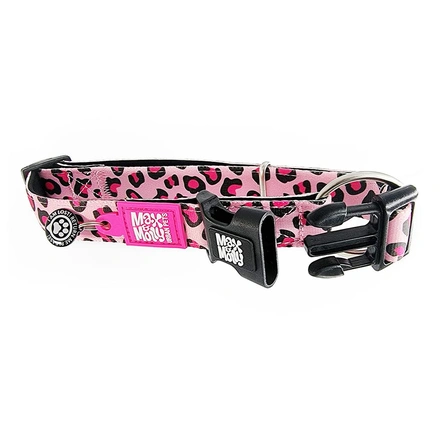 Max & Molly - Coleira Com Id Tag "Leopard Pink"
