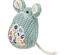 Rato Sentado Em Tecido "Tricot" Com Catnip