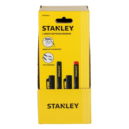Twin Pack Marcadores de Tinta Petra e Vermelha STANLEY STHT47011-0