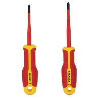Conjunto Chaves de Fenda Eletricista Isolado 1000v STANLEY Plano/philips - 2 Peças FMHT65767-0