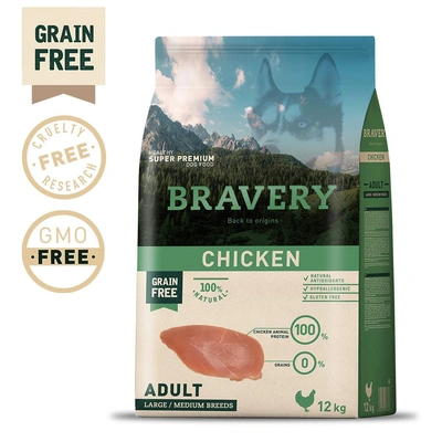 Bravery - Chicken Adult Medium/Large Breeds (Grain Free)