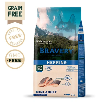 Bravery - Herring (Arenque) Mini Adult Small Breeds (Grain Free)