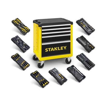 Carro Metálico de Oficina c/ 4 Gavetas e 9 Tabuleiros de Ferramentas STANLEY STHT0-80442