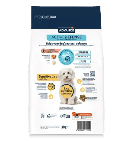 Advance Dog Mini Sensitive Salmão & Rice