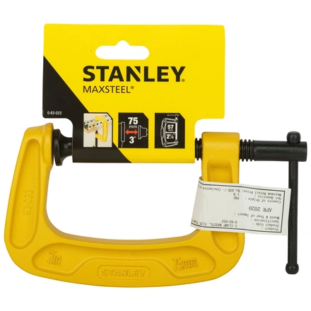 Grampo em C MAXSTEEL 75 mm STANLEY 0-83-033