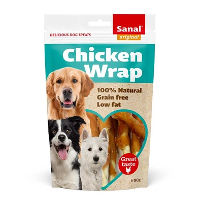 Sanal Dog - Chicken Wrap - 80g