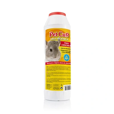 Pet Cup Areia Higienizada para Chinchila - 1,9kg