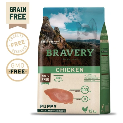 Bravery - Chicken Puppy Medium/Large Breeds (Grain Free)