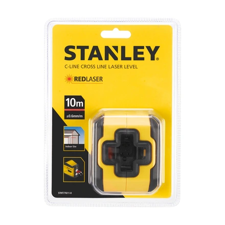 Nível laser VERMELHO em cruz. Alcance 12m STANLEY STHT77611-0
