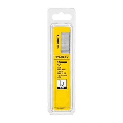Pregos Brad Tipo J 15 mm (1000 Unid.) STANLEY 1-SWK-BN0625T
