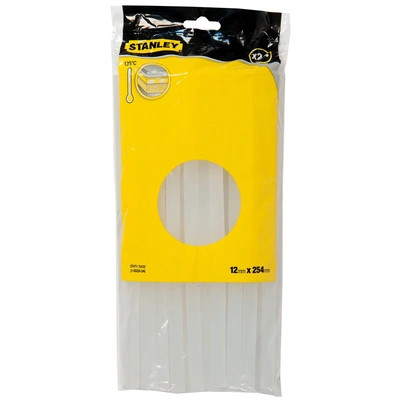 Barras de Cola Termofusível Padrão Transparente 12 x 254mm - 24 Uni. STANLEY STHT1-70432