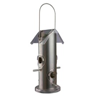 Comedouro Em Metal Para Suspender - Prata