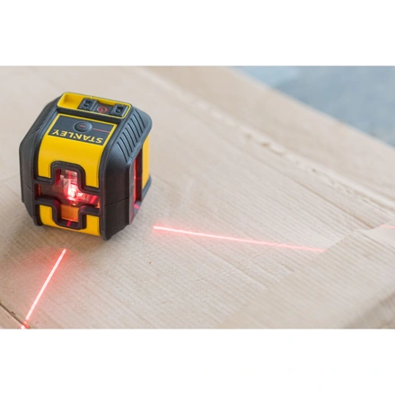 Nível laser VERMELHO em cruz CROSS90 com linha adicional de 90°. Alcance 12m STANLEY STHT77502-1