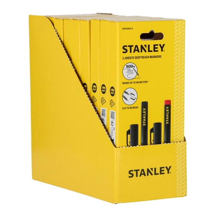 Twin Pack Marcadores de Tinta Petra e Vermelha STANLEY STHT47011-0