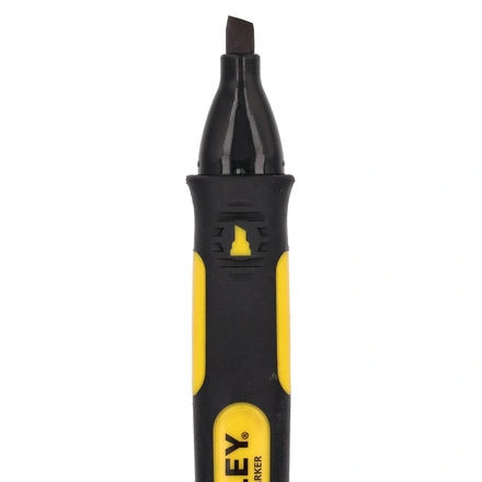 Conj. 2 Marcadores FatMax Ponta Em Bisel Cor Preto STANLEY 0-47-314