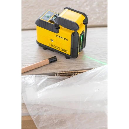 Nível laser VERDE de linhas 360° e linha vertical. Alcance 25m STANLEY STHT77594-1