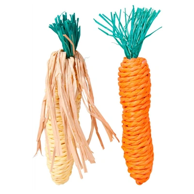 Cenoura E Espiga Em Sisal Para Roedores