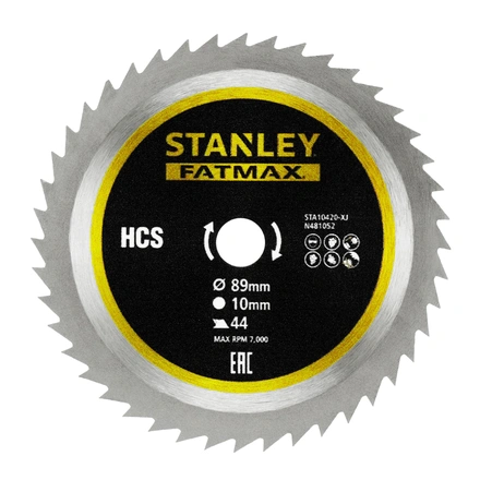 Disco de Serra HSS 89mm 44Dentes Stanley STA10420-XJ